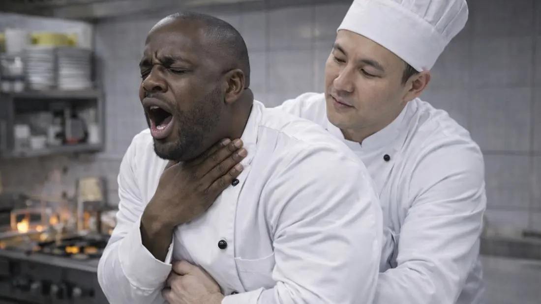 Formation aux gestes qui sauvent — désobstruction en cuisine